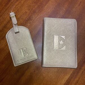 Elton John Suitcase Tag Passport Cover